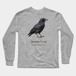 American Crow - The Bird Lover Collection Long Sleeve T-Shirt